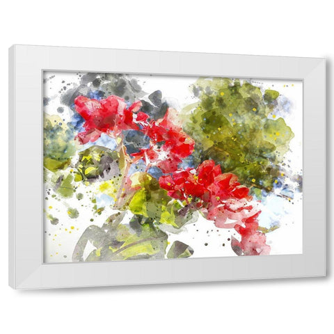 Floral in Bloom XIV White Modern Wood Framed Art Print by Young, Chamira