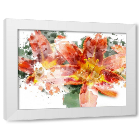 Floral in Bloom XVII White Modern Wood Framed Art Print by Young, Chamira