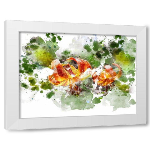 Floral in Bloom XVIII White Modern Wood Framed Art Print by Young, Chamira