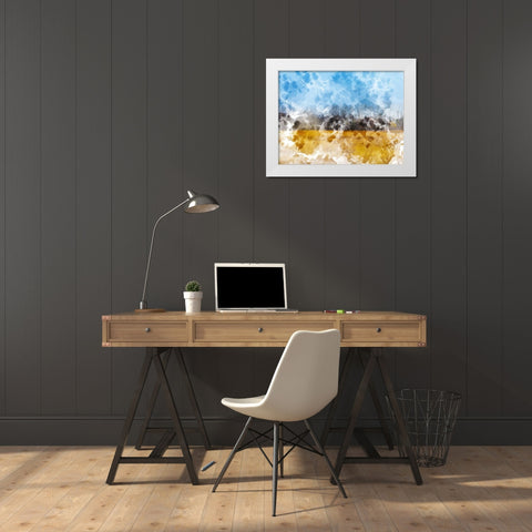 Meadow I White Modern Wood Framed Art Print by Young, Chamira