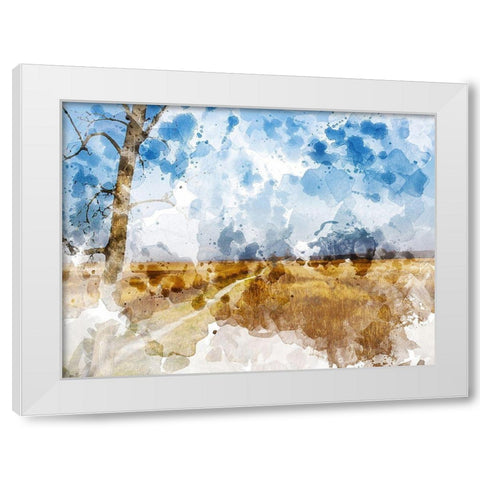 Meadow II White Modern Wood Framed Art Print by Young, Chamira