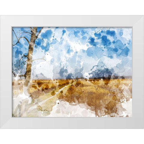 Meadow II White Modern Wood Framed Art Print by Young, Chamira