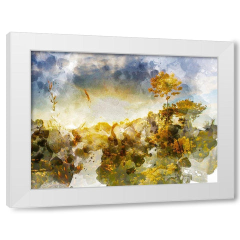 Loud Sky White Modern Wood Framed Art Print by Young, Chamira