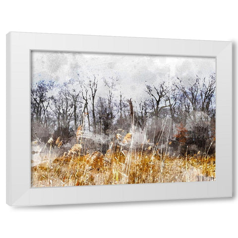 Branches in the Sky White Modern Wood Framed Art Print by Young, Chamira