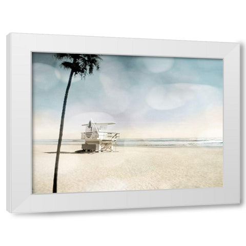 Solitude White Modern Wood Framed Art Print by Davis, Devon