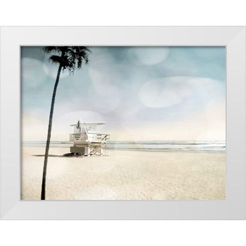 Solitude White Modern Wood Framed Art Print by Davis, Devon