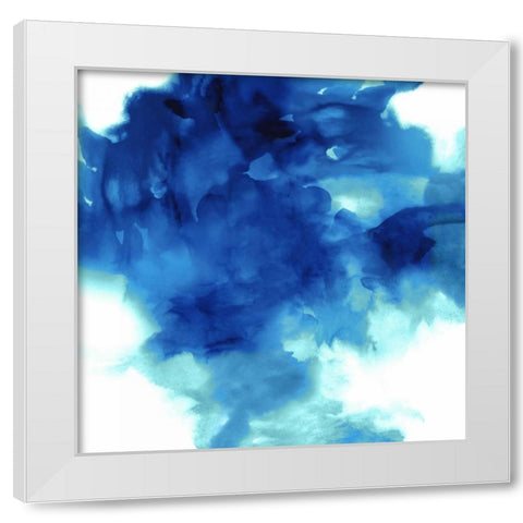 Ascending in Blue II White Modern Wood Framed Art Print by Hudson, Daniela