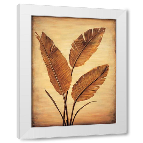 Treasured Palm II White Modern Wood Framed Art Print by Parks, David