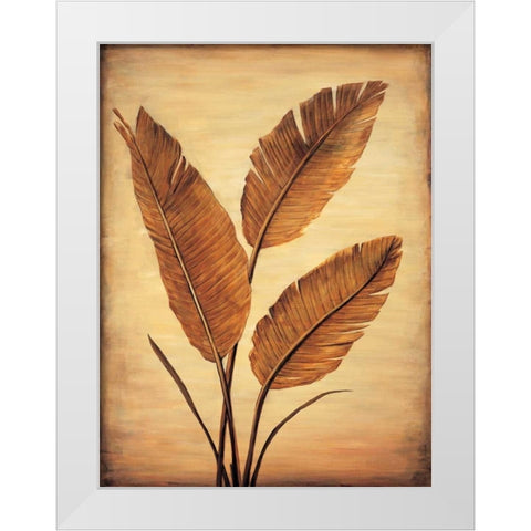 Treasured Palm II White Modern Wood Framed Art Print by Parks, David