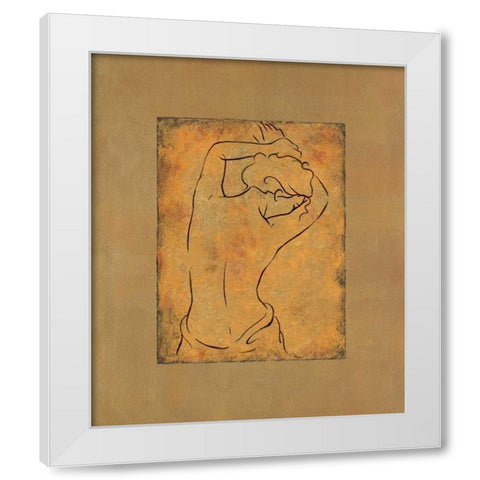 Etude de femme I White Modern Wood Framed Art Print by Bennion, Dan