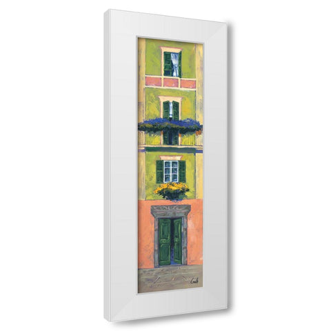 Balconi liguri I White Modern Wood Framed Art Print by Corallo, Daniela