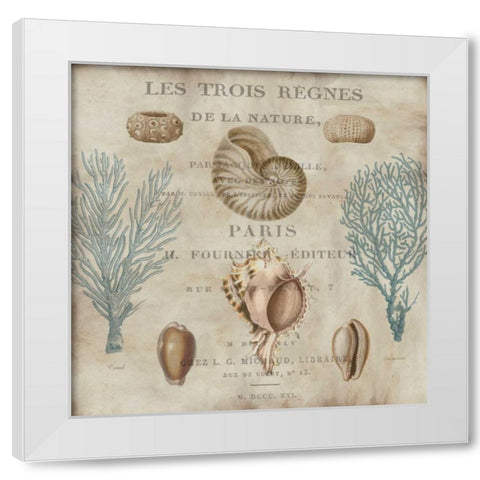 Le Mer II White Modern Wood Framed Art Print by Devellier, Deborah