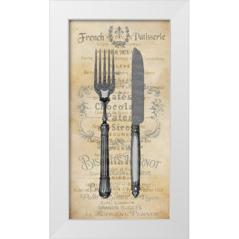 Cuisine II White Modern Wood Framed Art Print by Devellier, Deborah