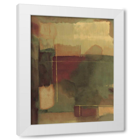 Intersect I White Modern Wood Framed Art Print by Gray, Dennis