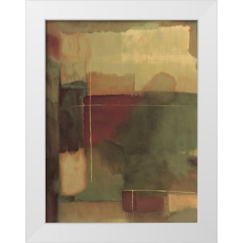 Intersect I White Modern Wood Framed Art Print by Gray, Dennis