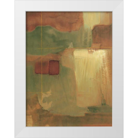 Intersect II White Modern Wood Framed Art Print by Gray, Dennis