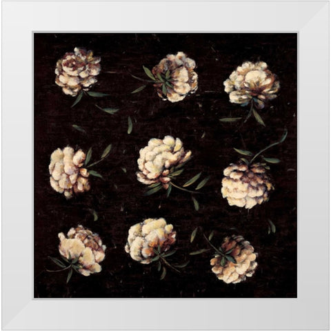 A Study in White White Modern Wood Framed Art Print by Harper, Diane