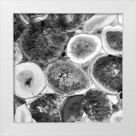 Agate in Grey II White Modern Wood Framed Art Print by Carson, Danielle