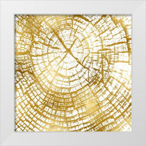 Chopped Gold II White Modern Wood Framed Art Print by Carson, Danielle