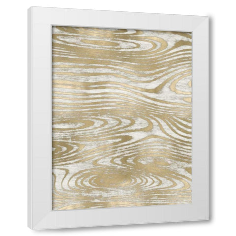 Movement III White Modern Wood Framed Art Print by Carson, Danielle