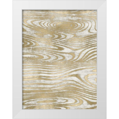Movement IV White Modern Wood Framed Art Print by Carson, Danielle