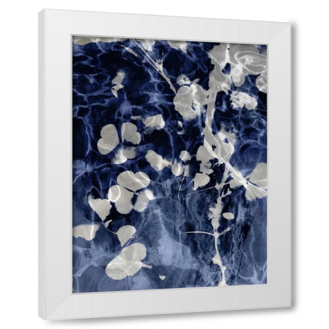 Indigo Nature IV White Modern Wood Framed Art Print by Carson, Danielle