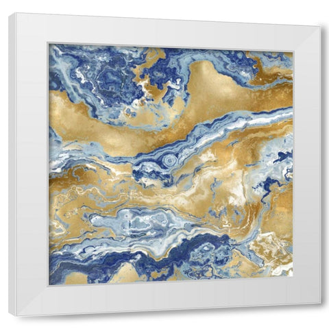 Onyx Royal White Modern Wood Framed Art Print by Carson, Danielle