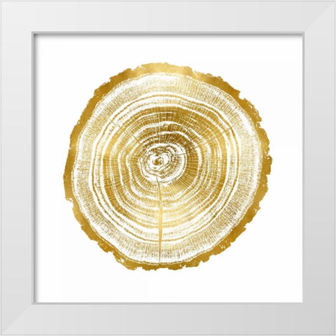 Timber Gold II White Modern Wood Framed Art Print by Carson, Danielle