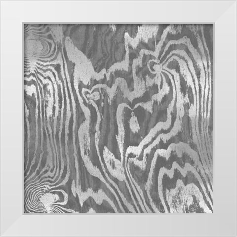 Silver Variations II White Modern Wood Framed Art Print by Carson, Danielle