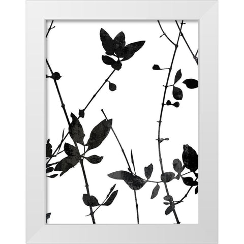 Nature Silhouette IV White Modern Wood Framed Art Print by Carson, Danielle