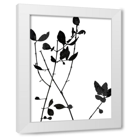 Nature Silhouette VI White Modern Wood Framed Art Print by Carson, Danielle