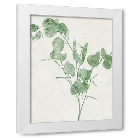 Nature Green III White Modern Wood Framed Art Print by Carson, Danielle