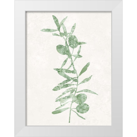 Nature Green IV White Modern Wood Framed Art Print by Carson, Danielle