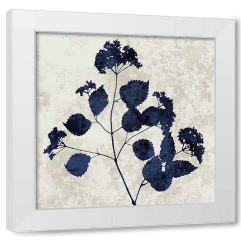 Nature Blue VI White Modern Wood Framed Art Print by Carson, Danielle