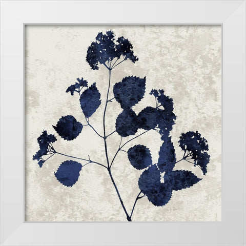 Nature Blue VI White Modern Wood Framed Art Print by Carson, Danielle