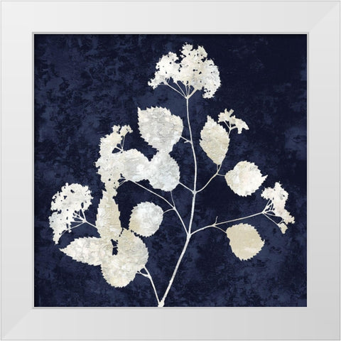 Nature White on Blue VI White Modern Wood Framed Art Print by Carson, Danielle