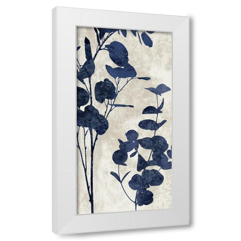 Nature Panel Blue II White Modern Wood Framed Art Print by Carson, Danielle