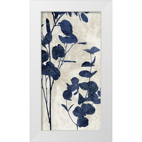 Nature Panel Blue II White Modern Wood Framed Art Print by Carson, Danielle