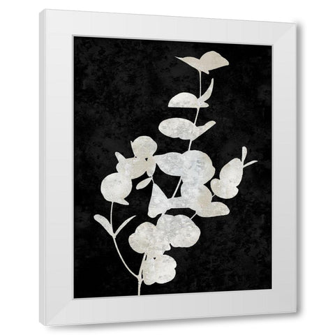Nature White on Black I White Modern Wood Framed Art Print by Carson, Danielle