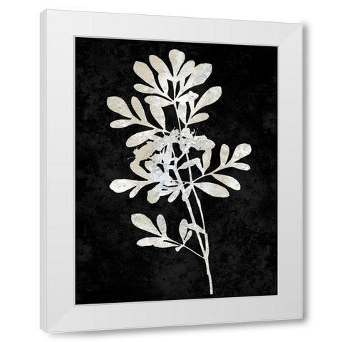 Nature White on Black II White Modern Wood Framed Art Print by Carson, Danielle