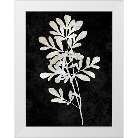 Nature White on Black II White Modern Wood Framed Art Print by Carson, Danielle
