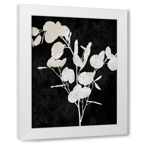 Nature White on Black III White Modern Wood Framed Art Print by Carson, Danielle