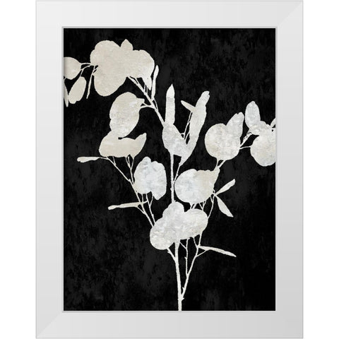 Nature White on Black III White Modern Wood Framed Art Print by Carson, Danielle