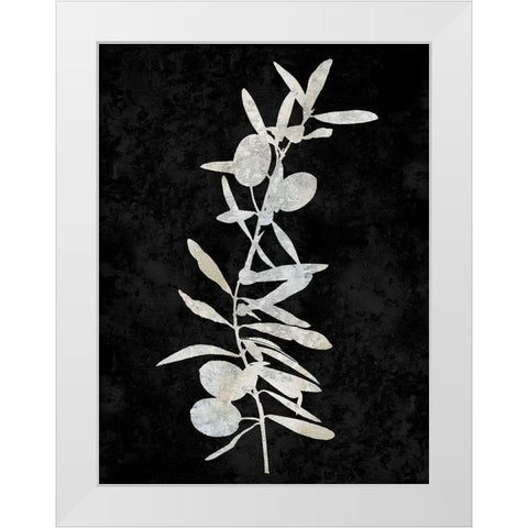 Nature White on Black IV White Modern Wood Framed Art Print by Carson, Danielle
