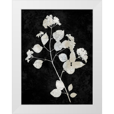 Nature White on Black VI White Modern Wood Framed Art Print by Carson, Danielle