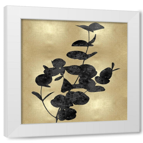 Nature Black on Gold I White Modern Wood Framed Art Print by Carson, Danielle
