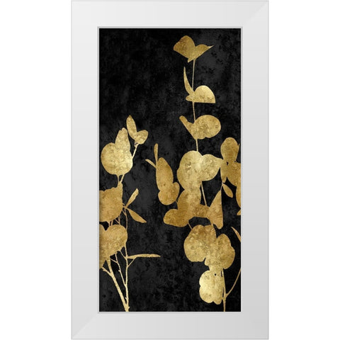 Nature Panel Gold on Black I White Modern Wood Framed Art Print by Carson, Danielle