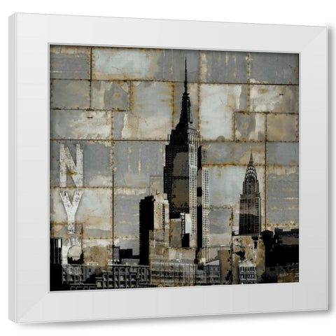 NYC Industrial II White Modern Wood Framed Art Print by Matthews, Dylan