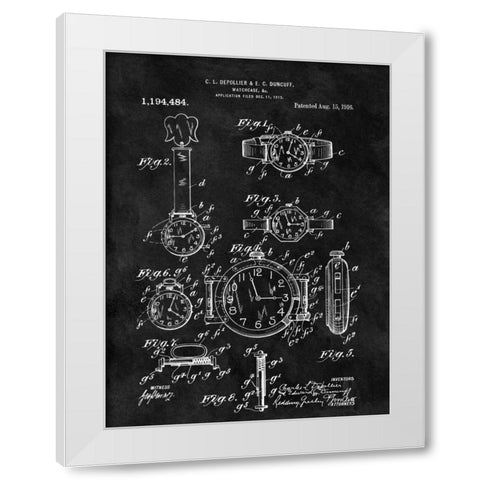 Watch Case - 1916- Black White Modern Wood Framed Art Print by Sproul, Dan