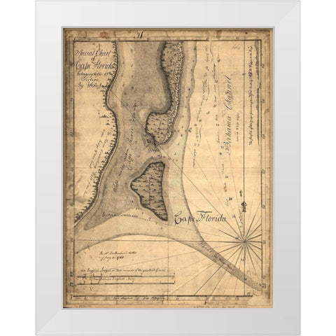 Cape Florida White Modern Wood Framed Art Print by Sproul, Dan